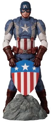 MAFEX Nr. 220 CAPTAIN AMERICA (Klassischer Anzug) Höhe ca. 160 mm große, nicht maßstabsgetreue, bemalte Actionfigur