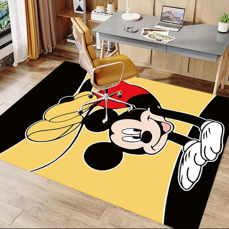 Mickey Mouse Action Carpet For Playroom Bedroom Living Room Sofa Home Decorkids Game Area Rug Nonslip Floor Mat