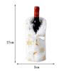 1 Stück Weihnachten Rotwein Flaschenabdeckung Tasche Plüschstoffe Feiertag Weihnachtsmann Champagner Flaschenabdeckung Weihnachtsdekorationen Für Zuhause