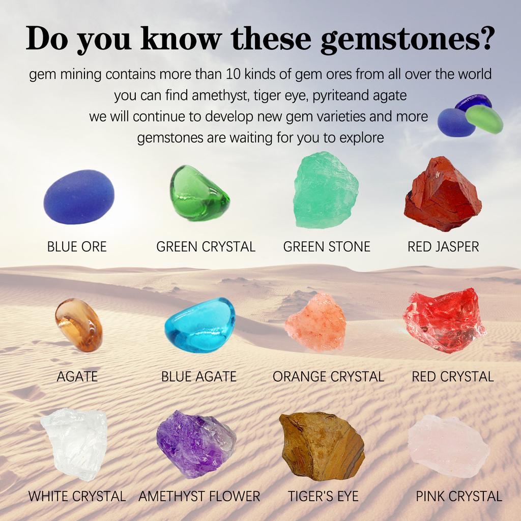 2021 Advent Calendar - 12 Pcs  Size Natural Crystal Agate Stone Rocks, Minerals & Fossils Advent Calendar