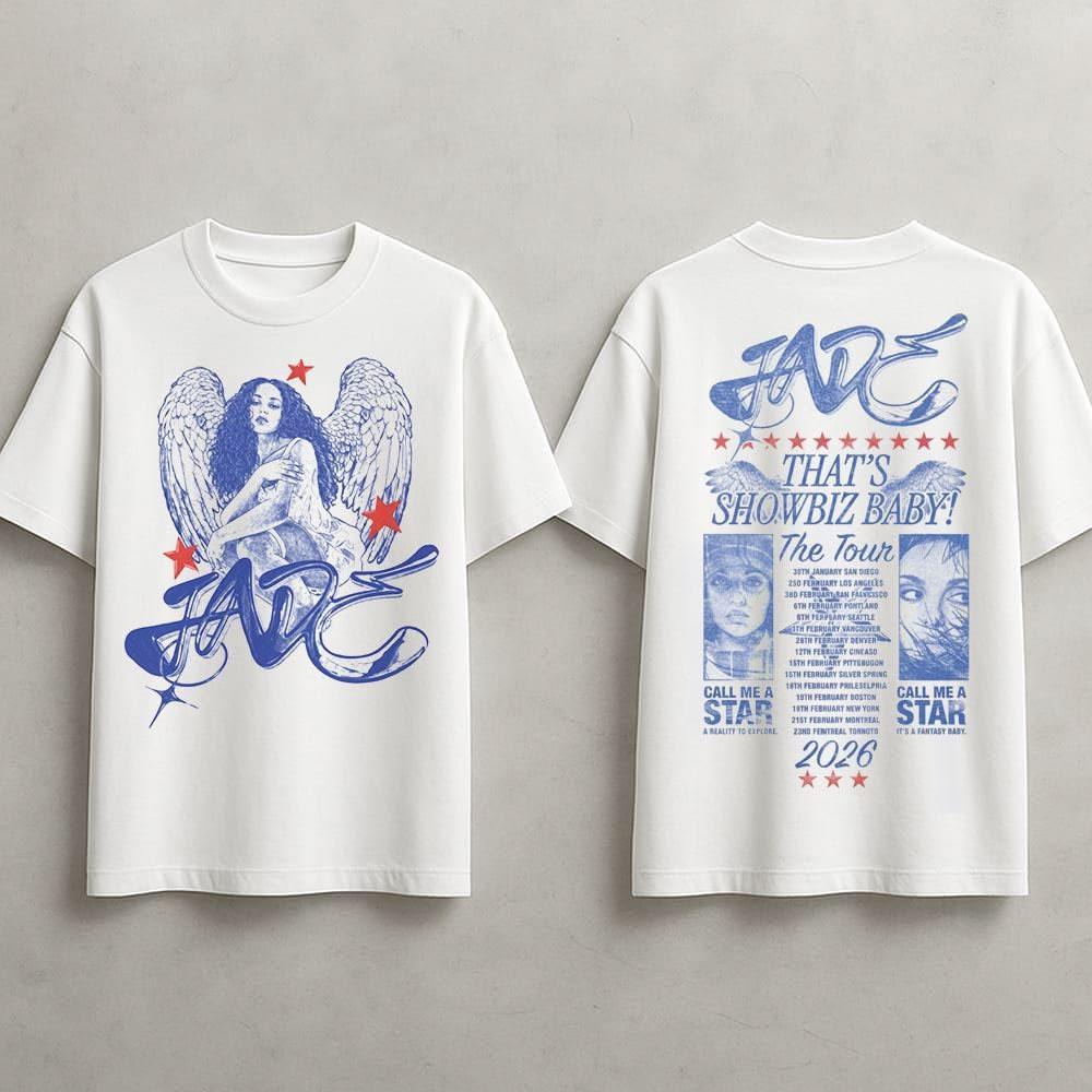 

Jade Inspired 2026 Concert Shirt Showbiz Baby Pop Tour Style T-Shirt Unisex T-Shirt M