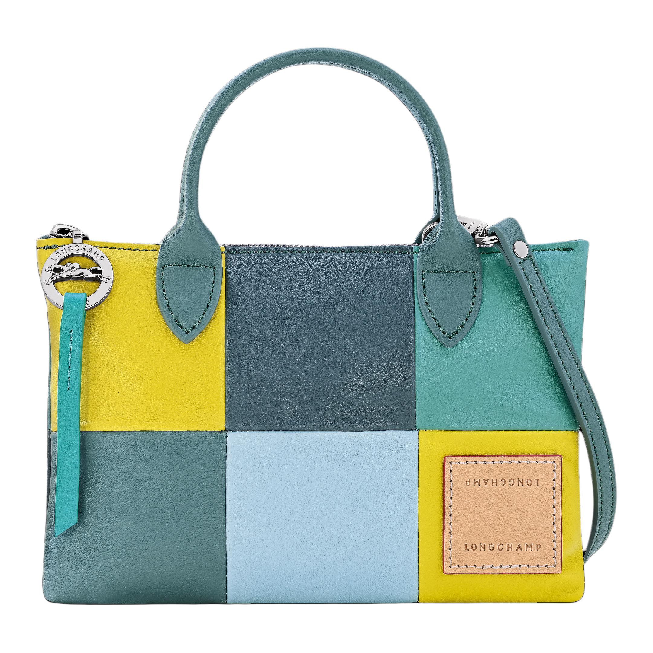 

Longchamp Le Pliage Re-Play Brand Logo Zipper Closure Metis Lambskin Mini Shoulder Crossbody Handbag Women handbag Light-Green Gray 10294HGBP93 Basic Set (Bag+Dust Bag)