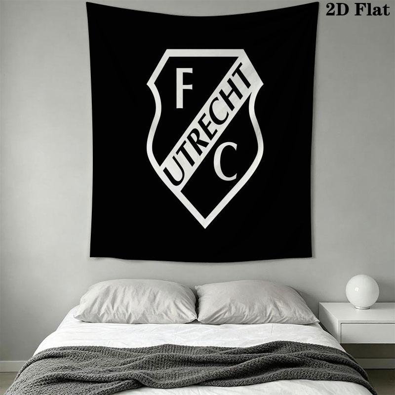 FC Utrecht Wall Hanging Printed Fabric Blanket Decorative Tapestries for Bedroom Living Room Home Decor