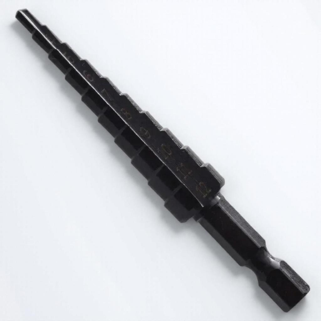 1PC Nitridized Coated HSS Hexagon Shank Taper Step Bit for Drilling Wood Plastic PVC Board