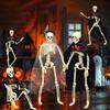 1 Pcs Halloween Bride And Groom Skeletons Bones Posable Simulated Skeleton Haunted House Plastic Skeleton Prop