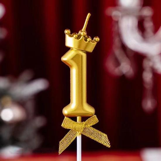 Number Cake Topper Candles 0-9 Cake Number Set Reusable Acrylic Cake Number Stand for Birthday Anniversary Milestone Celebrations