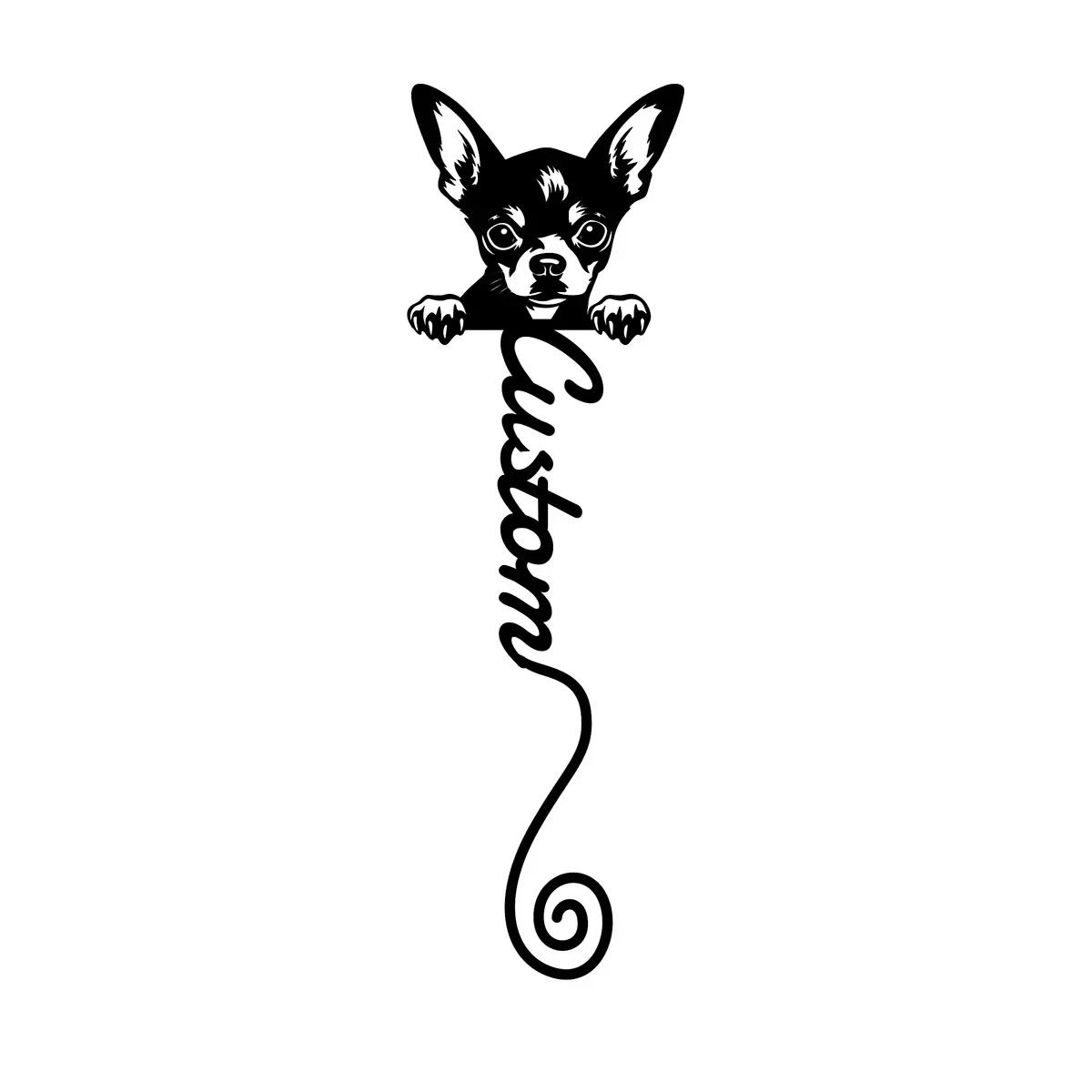 

Metal Bookmark for Book Lovers, Cute Chihuahua Dog Gift for Teacher Back to School
