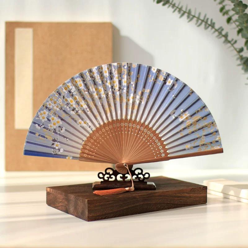 Chinese Style Han Costume 6-Inch Small Fan Folding Fan Fairy Chinese Ancient Style Women's High-Looking Summer New Chinese Style Folding Fan