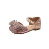 Girls Princess Sandals Spring Summer Closed Toe Soft Sole Crystal Butterfly Bow Rhinestones Comfortable