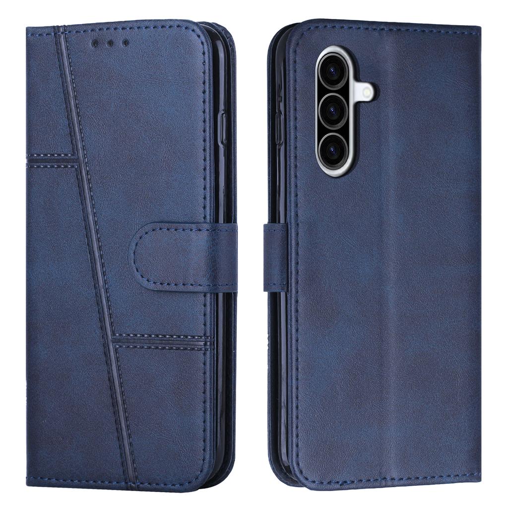 Leather Phone Case For Samsung Galaxy A37 5G Foldable Stand Wallet Flip Cover with Strap
