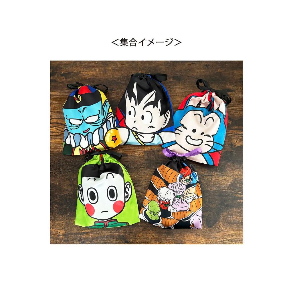 Small Planet Dragon Ball Ribbon Drawstring Bag Goku Up