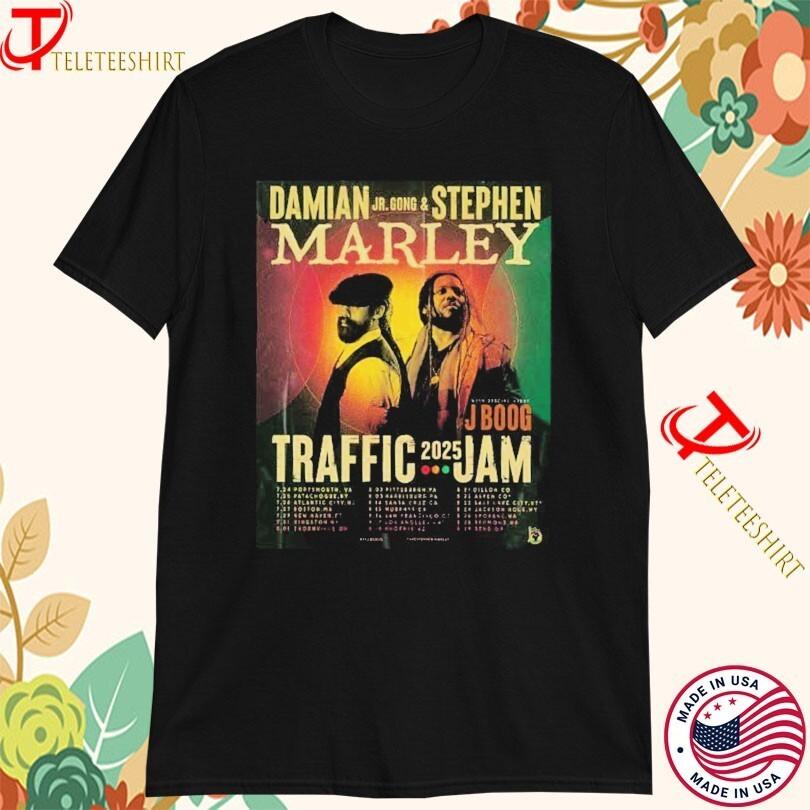 Damian Marley And Stephen Marley Traffic Jam 2026 Tour Dates T-shirts XXL