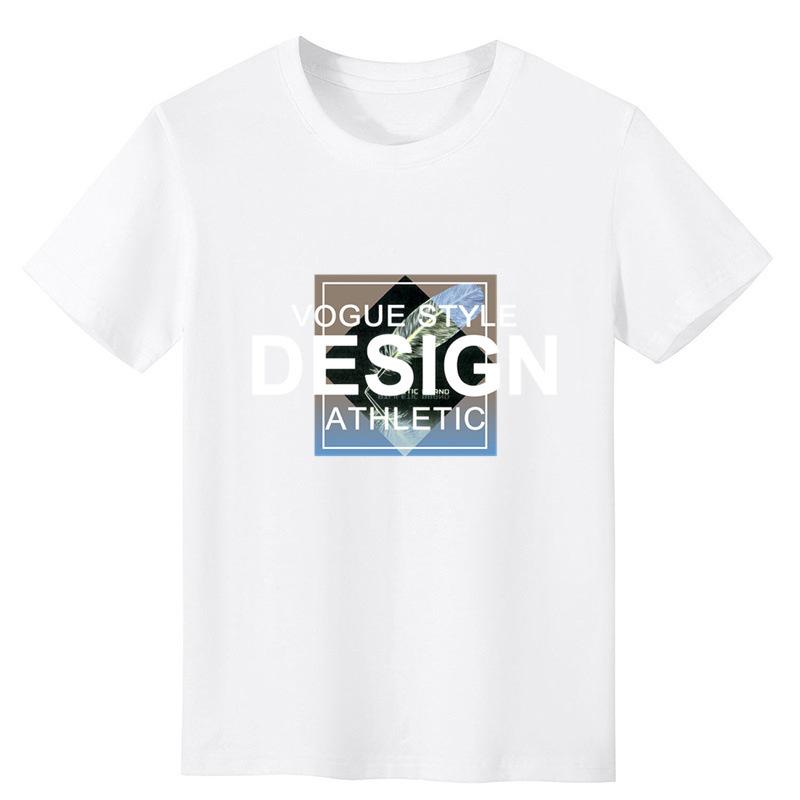 Men Urban Retro Number Print T‑Shirt Short‑Sleeve Crew Neck Casual Daily Summer Loose Tee