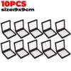 3D Floating Frame Display Case Transparent Film Storage Boxes PE Jewelry Decoration Container Rock Medals Shells Display Bases