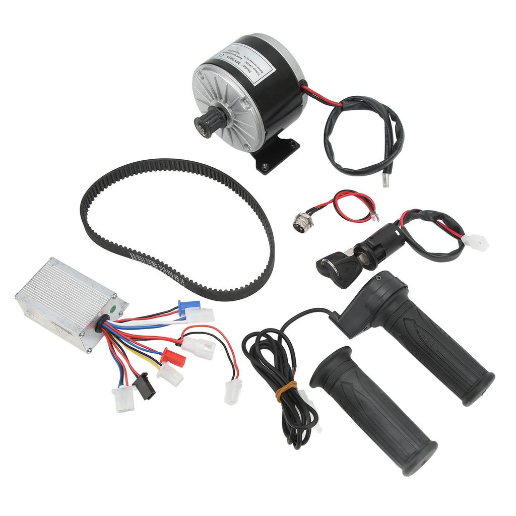 24V 250W Elektromotor-Kit Synchron-Getriebemotor mit Bürstenregler Ladegerät Schloss für Elektroroller Fahrräder