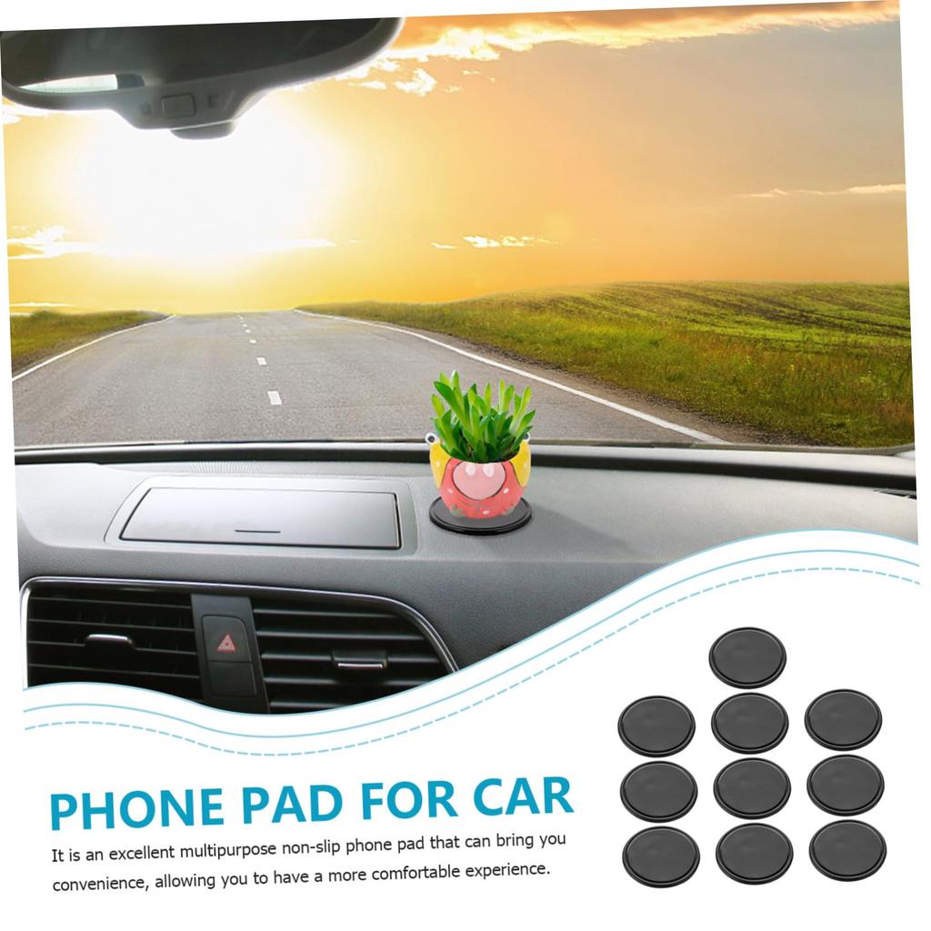 UKCOCO 10 PCS Car Anti Slip Dashboard Pad Material Durable Multifunctional Smartphone Anti-Slip Mat Stable Hold Car Non-slip Interior Accessories