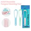 Tongue Scraper For Adult Reusable Tongue Cleaning Tool Food Grade Plastic Mouth Scraper Washable Oral Hygiene Care Appliances