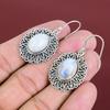 Rainbow Moonstone Earring Handmade Jewelry Vintage Gemstone Earrings 925 Sterling Silver Earring Antique Jewelry Drop Earring Wedding Gifts