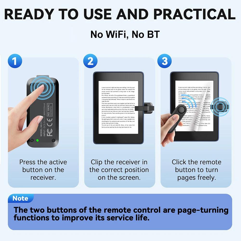 RF Remote Control Page Turner Camera Camcorder Remote Controls Remote Control Extenders Trigger Clicker for Kindle Paperwhite