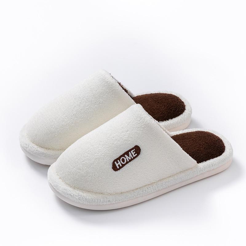Cixi Baumwollpantoffeln Winter Frühling und Herbst Hausgebrauch Innenbereich Rutschfest Warm Paar Winter Plüsch