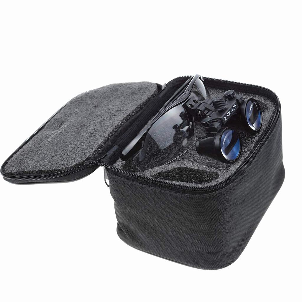 EUSTOMA Binocular 420mm Operating Adjustable Interpupillary For Laboratory Includes Cloth Bag Storage Case 2.5x Magnifier, 2.5X Loupe, Glasses,