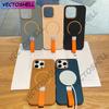 Magnetic For MagSafe Silicone Grip Ring Case For iPhone 16 15 14 Plus 13 12 11 Pro Max Wrist Strap Lanyard Wireless Charge Cover
