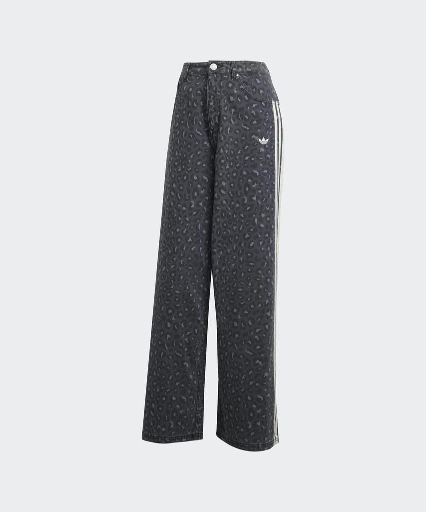 ADIDAS Denim Loose Pants - Leopard: Charcoal / Ka2679