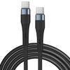 Fast 60W USB-C To USB-C Cable for Samsung Galaxy S24, S24 Plus, S24 Ultra, S24 FE, S25 S23 S22 S21 - 1M Black