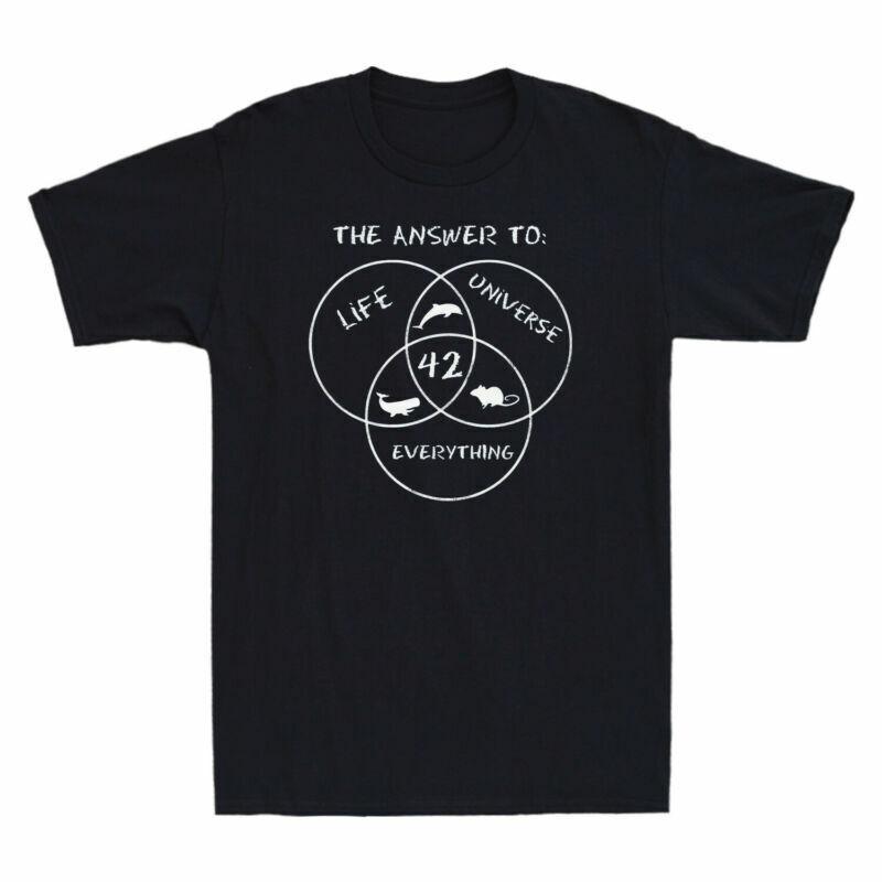 42 Universe Vintage The Answer Life Everything To And The TShirt Funny Unisexs S