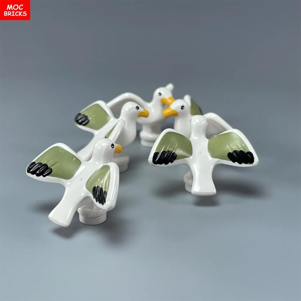 Cărămizi MOC Subarboret Junglă Animal de Pădure Maimuță Capră Girafă Pasăre Bufniță de Noapte Accesorii Blocuri de Construcție Jucării Cadouri