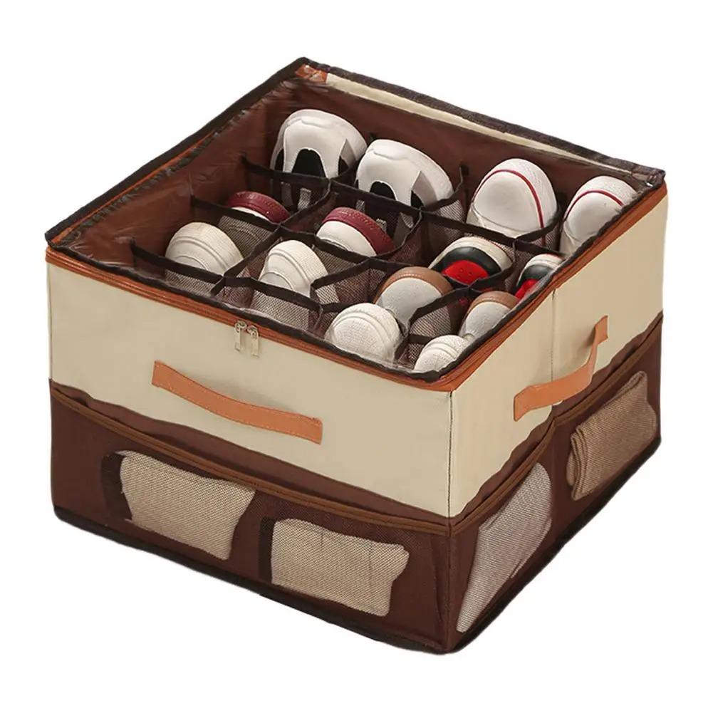 1PC Shoe Box With Lid Household Storage Box Foldable Dustproof And Large Capacity Boot Storage Box Organizing Home Organization