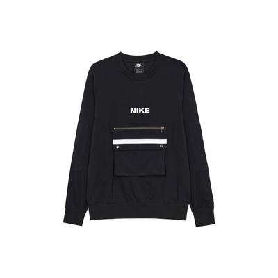 Спортивний одяг City Made Reflective Stripe Utility Pocket Crewneck Sweatshirt Men Tops Black DA0070-010