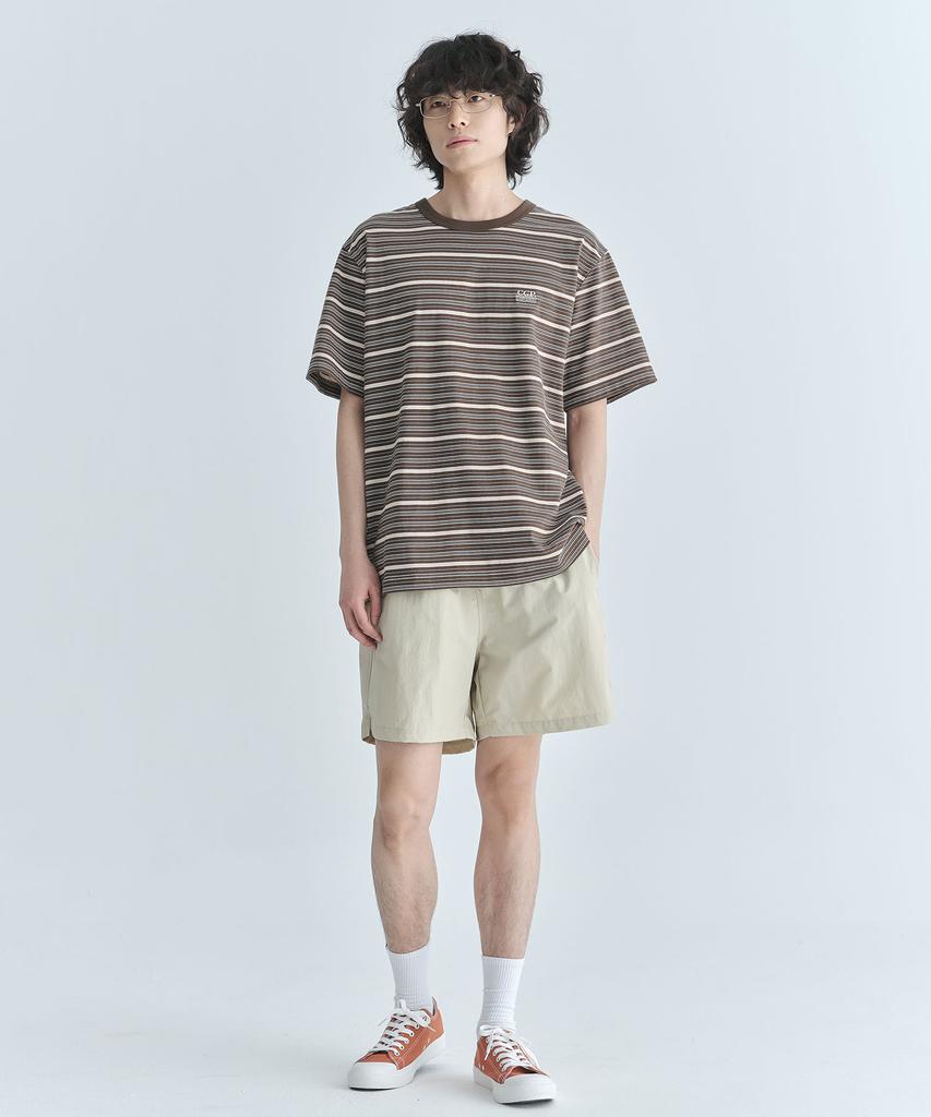 CGP Multi-Stripe Short Sleeve T-Shirt - Khaki