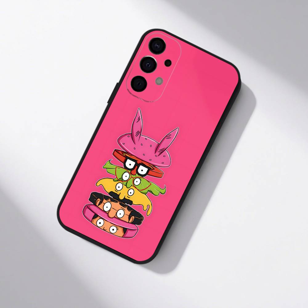 Anime B-Bobs B-Burgers Shockproof Phone Case For Samsung S25,S24,S21,S22,S23,S30,Ultra,S20,Plus,Fe,Lite,5G Black Cover