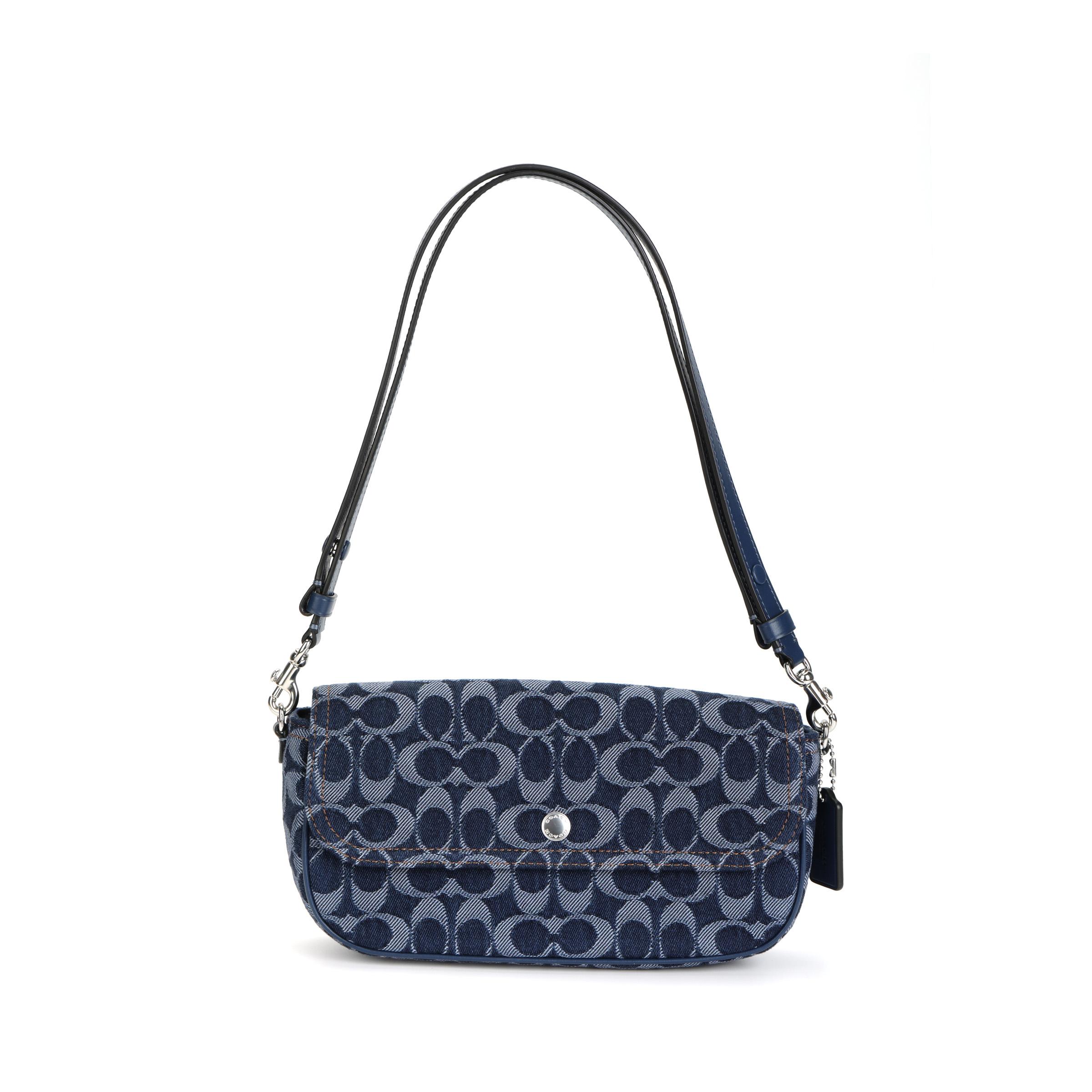 

Coach Brook Flap 24 Printed Micro Logo Chain Shoulder Bag Women Shoulder Bag Blue CAT60-LHRHY Basic Set (Bag+Dust Bag)