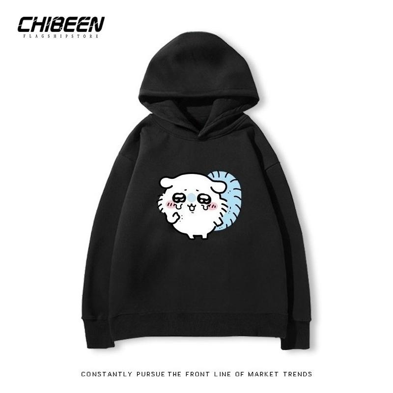 Autumn Winter Chiikawa Super Cute Momonga Printed Hoodies Casual Warm Sports Long Sleeved Children's Boy and Girl Kids Unisex Hooded Sweatshirts