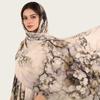 A217 Premium Watercolor Silk-Cotton Long Scarf & Turkish Headscarf