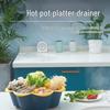 Rotatable Multi-Functional Hot Pot and Fruit Platter with Drain Basket