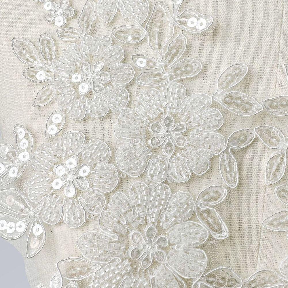 1 Pair Knitting Floral Flower Clothing Patch Clothing Appliqué  Clothing Decoration