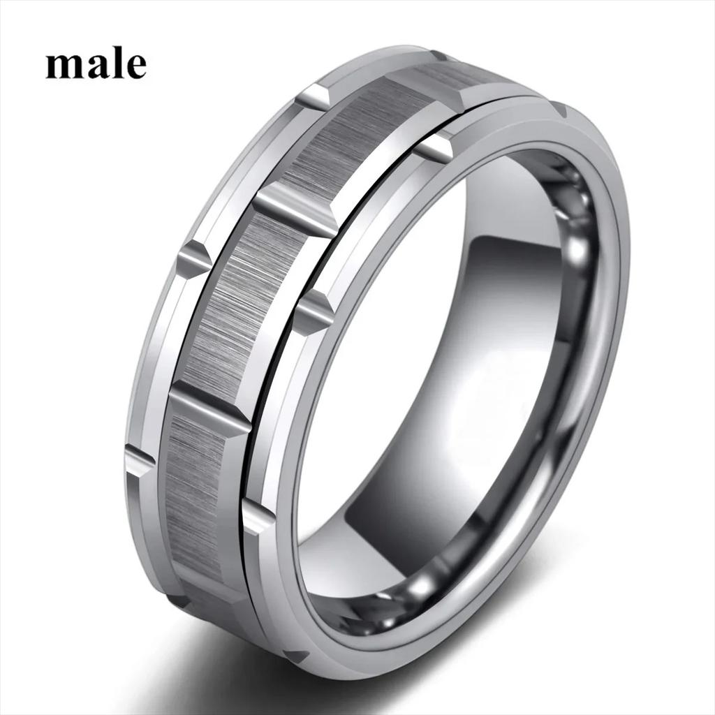 Charm Couple Rings Romantic Women Red Rhinestones Rings Set Trendy Men Stainless Steel Celtic Dragon Rings Wedding Band Jewelry