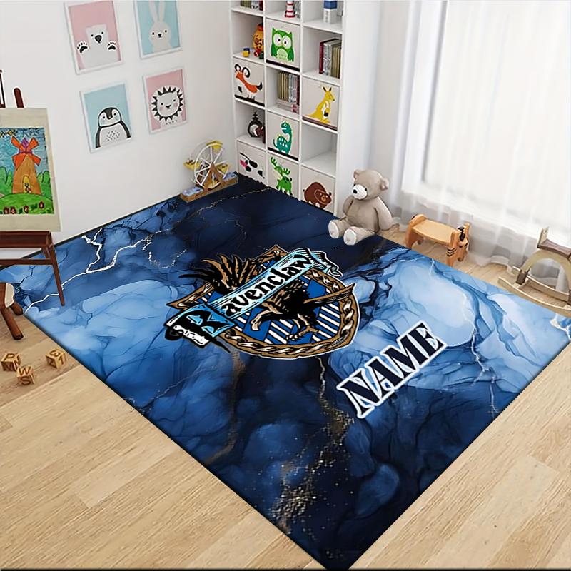 Custom Name Ravenclaw Pride Honor Carpet Rug Customizable Soft Washable Anti-Slip Home Living Room Sofa Mats Personalized Rug. 090972