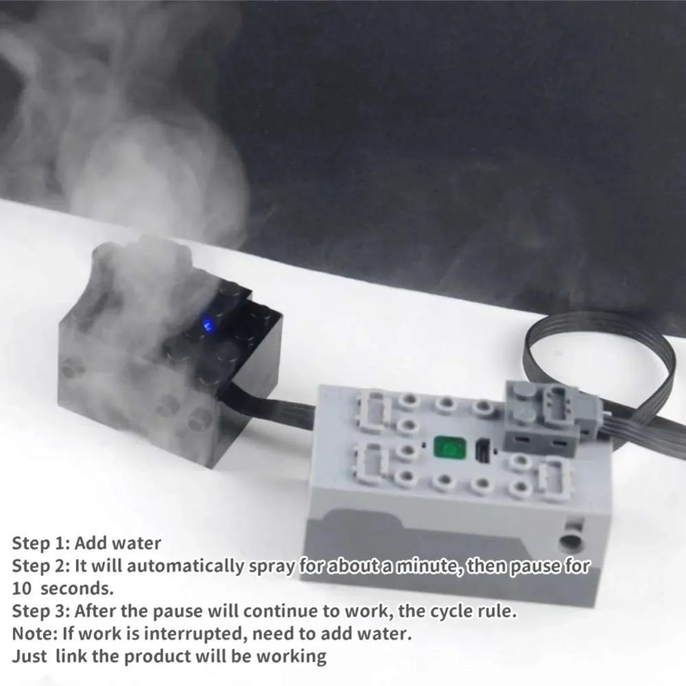 Building Blocks Technical Motor Sprayer Electric Exhaust Modified Motor For High-Tech Train Car Parts Compatible with Legoed