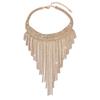 Stylish Full Diamond Neck Chain, Exquisite Flash Diamond Bundle Neck Chain, Long Fringed Rhinestone Collarbone Necklace, Neck Chain For Women
