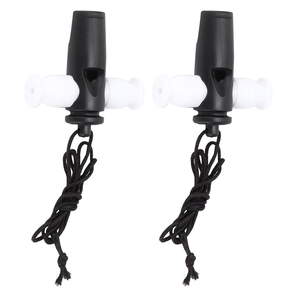 2Pcs Samba Whistle Musical Instrument Toy ABS Set with Nylon Rope for Kids Children