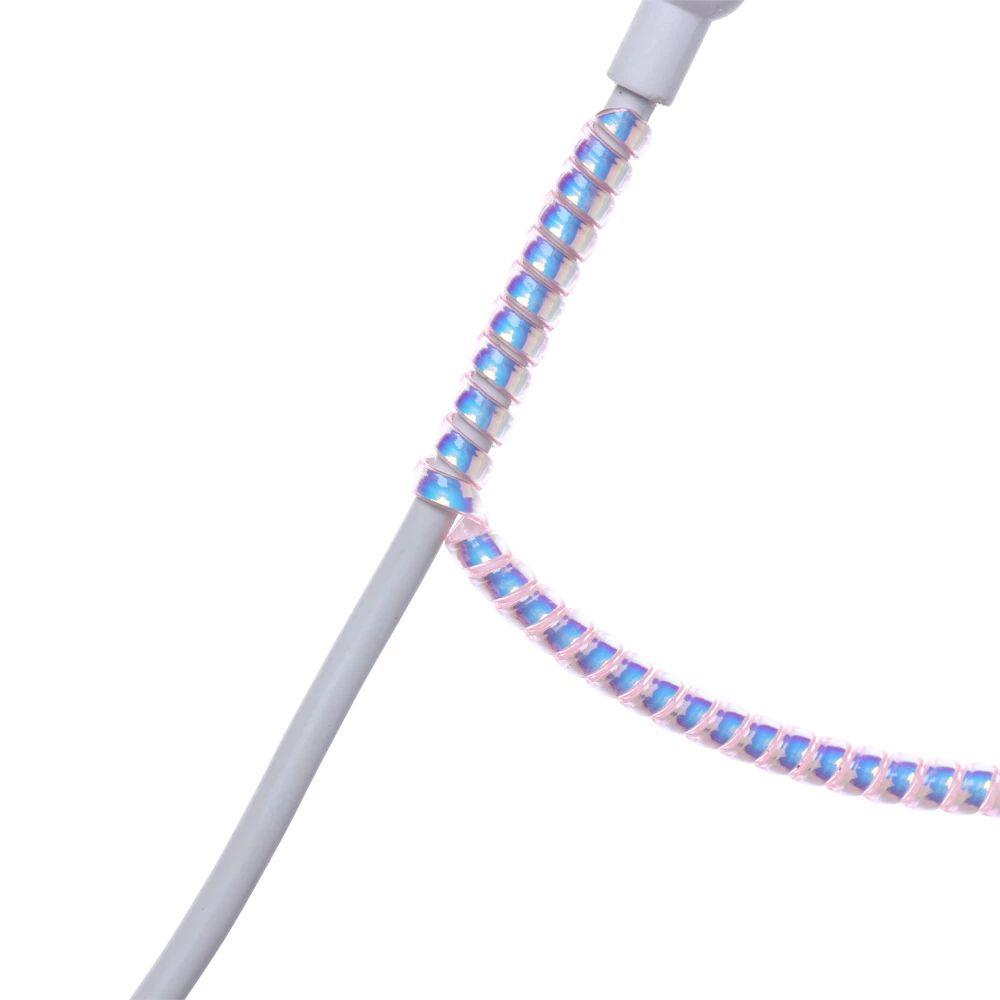 Data Line USB Cable Protector USB Protection Spring Cable Winder Organizer Cable Protection Wrap