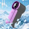 Portable Gray Purple Handheld Mini Fan with Large Capacity, Long-lasting Battery Life, Refreshing Summer Weather