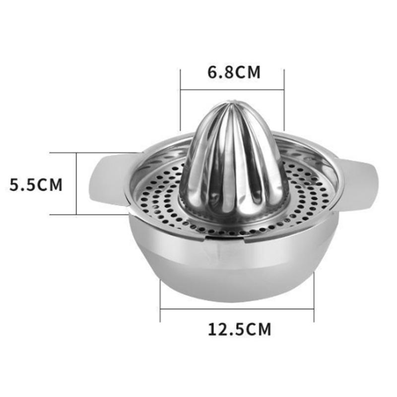 Hand Juicer Multi-functional Orange Lemon Juicer 304 Stainless Steel Manual Portable Citrus Juicer Kitchen Manual Citrus Juicer