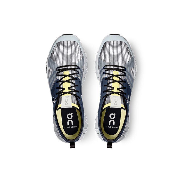 On Cloud X 1 Carb Plate Breathable Shock Absorbing Low Top Running Shoes Men Sneakers Denim-Blue White 38.98943