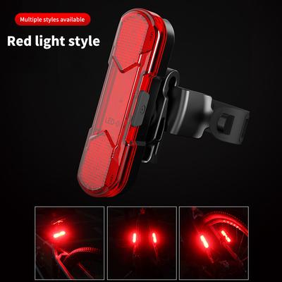 Bicycle Tail Light High Brightness Waterproof Shockproof Rechargeable Light Bicycle Usb Tail Light Rotatable Tail Light