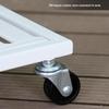 Miling Indoor Iron Flower Stand with Wheels